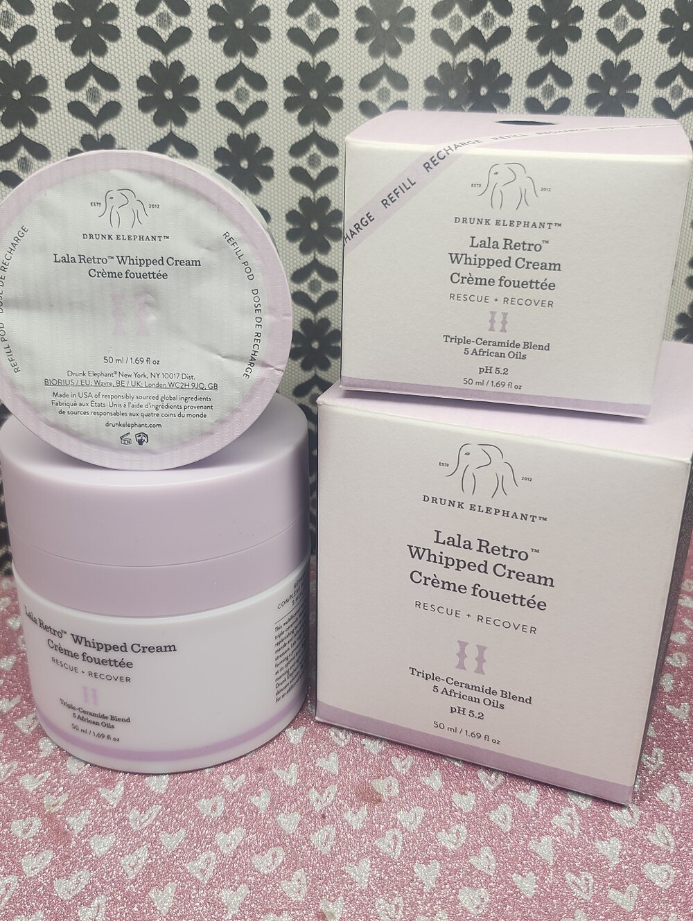 Drunk Elephant - Lala Retro Whipped Cream - Full Size Plus Refill - New